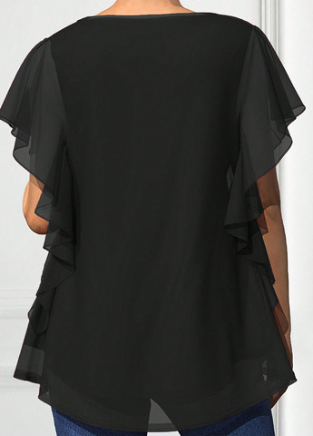 Чёрная блуза SHEIN