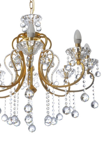 Люстра свічка підвісна прованс кришталева BCL-659S/8 E14 G Brille (253887499)