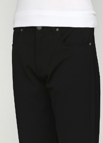 Черные кэжуал демисезонные прямые брюки Noxter