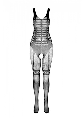 Сетчатый телесный бодистокинг-боди с симметричным рисунком CA005 Casmir (255459058)