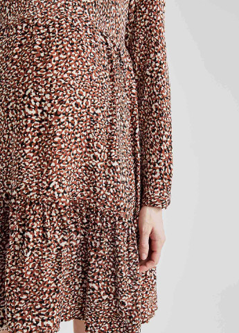 Світло-коричнева кежуал платье для беременных кльош DeFacto