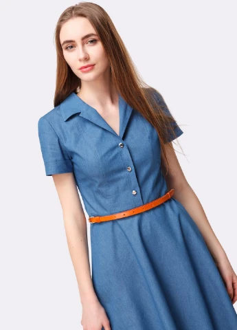 Синя джинсова сукня Cat Orange однотонна