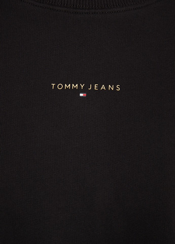 Чорний світшот Tommy Jeans логотип без декору (315010079)