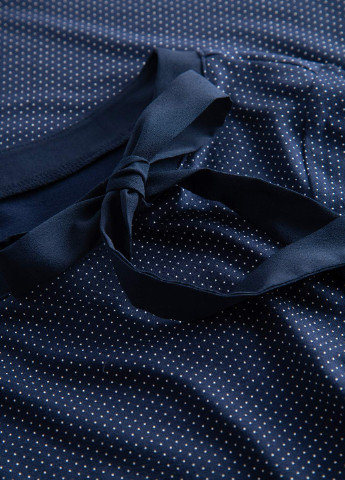 Темно-синяя демисезонная блуза с длинным рукавом Orsay