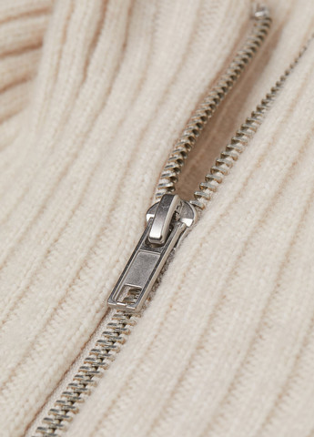 Светло-бежевое кэжуал сукня зимова платье-свитер H&M однотонное