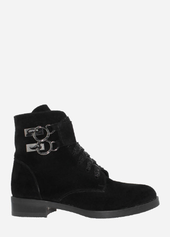 Зимние ботинки re2471-1-11 черный El passo из натуральной замши