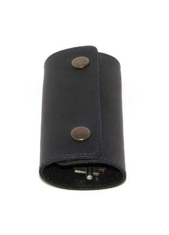 Подарочный набор №11 (ключница + обложка на права, ID паспорт) синий DNK Leather (253933681)