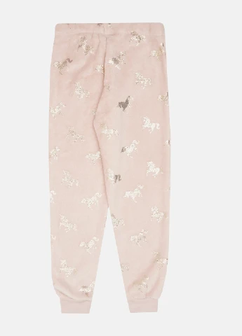 Розовые домашние демисезонные брюки H&M