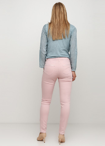 Розовые демисезонные зауженные джинсы Patrizia Dini