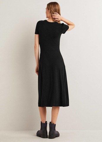 Чорна кежуал сукня сукня-футболка Boden однотонна