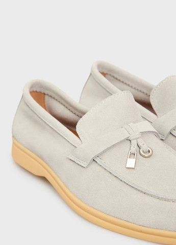 PRPY Туфли лоферы серо-бежевый з натуральная замша, китай — демисезон (347151141)