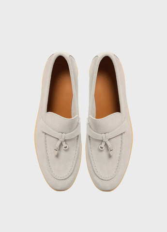 PRPY Туфли лоферы серо-бежевый з натуральная замша, китай — демисезон (347151141)