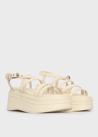 Белые босоножки Tommy Jeans с ремешком с логотипом