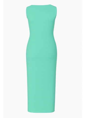 Мятное кэжуал платье футляр Sassofono однотонное
