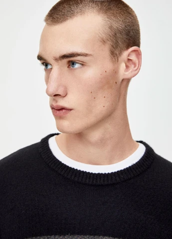 Чорний демісезонний джемпер джемпер Pull & Bear