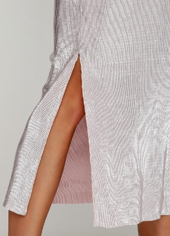 Серебряная кэжуал юбка H&M карандаш
