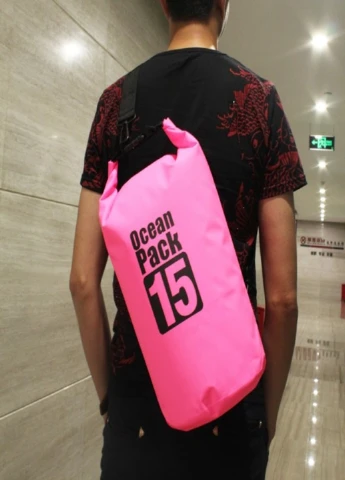 Водонепроницаемая сумка рюкзак гермомешок O-Pack 15л Pink (1105487) Francesco Marconi (215118315)