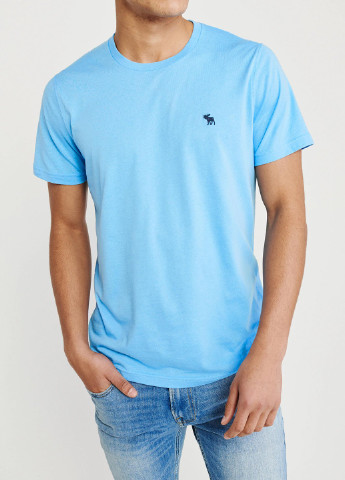 Блакитна футболка Abercrombie & Fitch