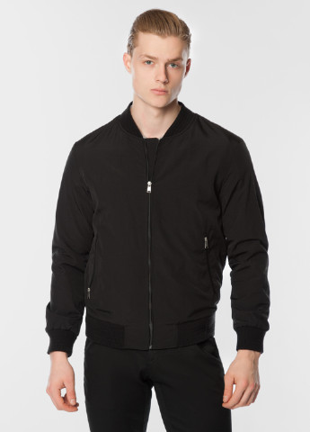 Черная демисезонная куртка мужская Arber Varsity Jacket Z