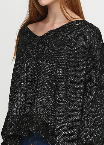 Чорний зимовий пуловер пуловер Zafferano