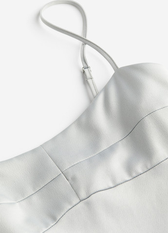 Світло-сіра кежуал сукня сукня-комбінація H&M однотонна