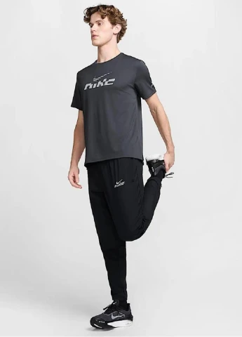 Графітова футболка ib4127-070 Nike Miler Flash Dri-FIT UV Short-Sleeve