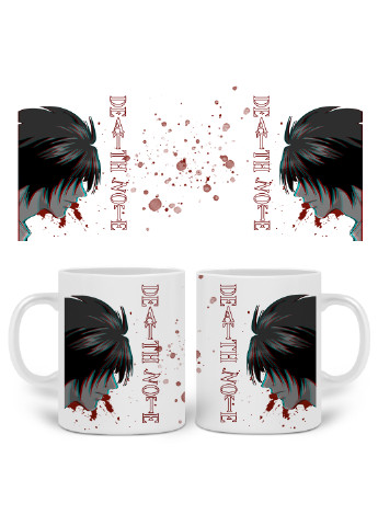 Кружка Эл Лоулайт Тетрадь смерти ( L Death Note) 330 мл Чашка Керамическая (20259-2824) MobiPrint (221743200)