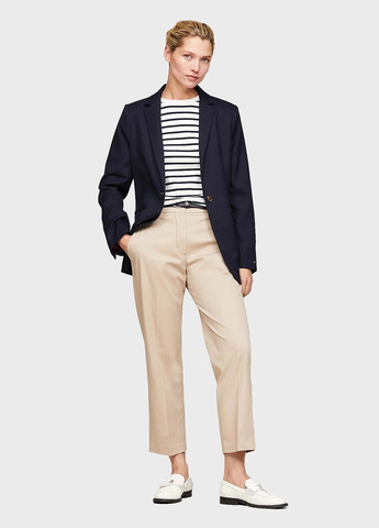 Темно-синий женский жакет Tommy Hilfiger однотонный - демисезонный