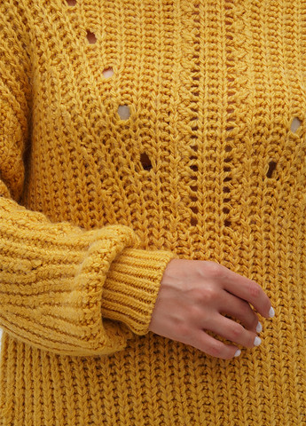 Горчичный демисезонный джемпер джемпер Sassofono