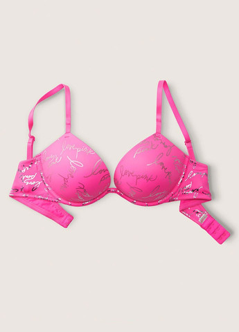 Розовый бюстгальтер Victoria's Secret с косточками полиамид