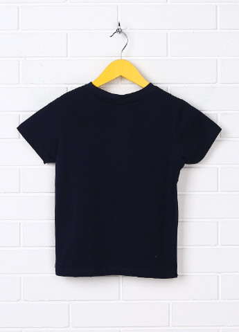Синяя летняя футболка с коротким рукавом Girandola