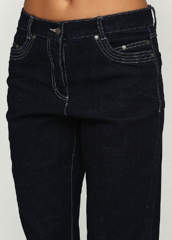 Темно-синие демисезонные прямые джинсы Jensen