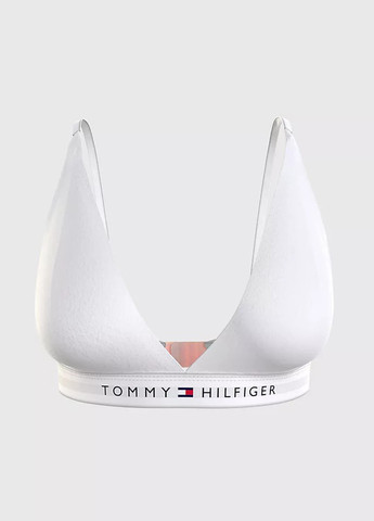 Белый триэнджел бюстгальтер Tommy Hilfiger без косточек хлопок