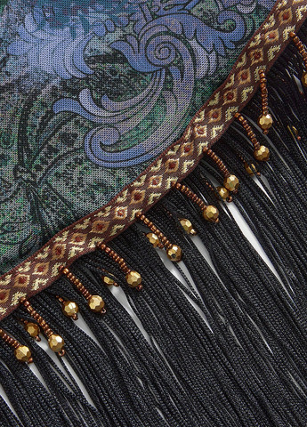 Разноцветная праздничный, вечерний цветочной расцветки юбка SHEIN тюльпан