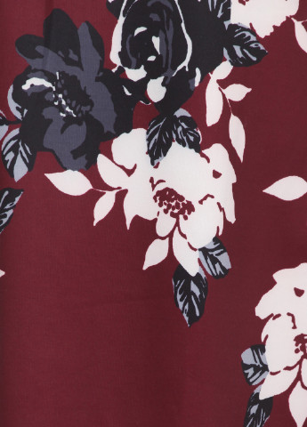 Бордова кежуал сукня сукня-футболка AX Paris з квітковим принтом