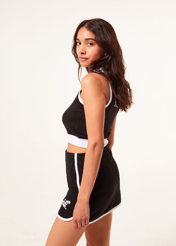 Черная кэжуал с рисунком юбка Jennyfer а-силуэта (трапеция)