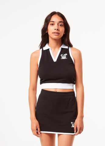 Черная кэжуал с рисунком юбка Jennyfer а-силуэта (трапеция)