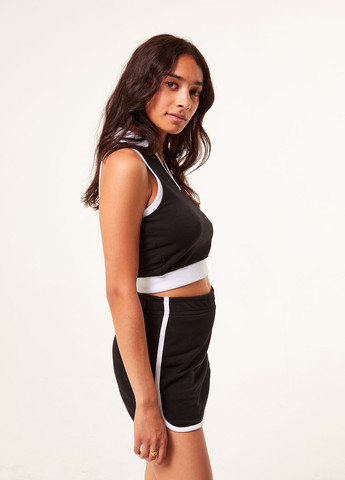 Черная кэжуал с рисунком юбка Jennyfer а-силуэта (трапеция)