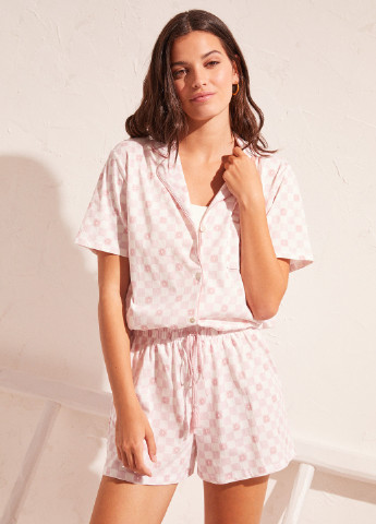 Светло-розовая всесезон пижама (рубашка, шорты) рубашка + шорты Women'secret