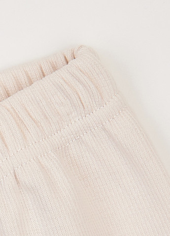 Молочний демісезонний комплект (лонгслів, легінси, пов'язка) Фламинго