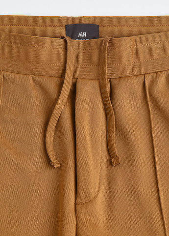 Светло-коричневые кэжуал демисезонные брюки H&M