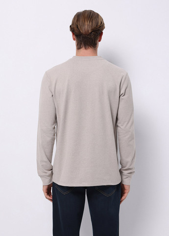 Бежевый демисезонный кэжуал лонгслив Colin's однотонный