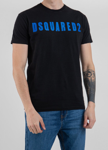 Чорна чорна футболка Dsquared2