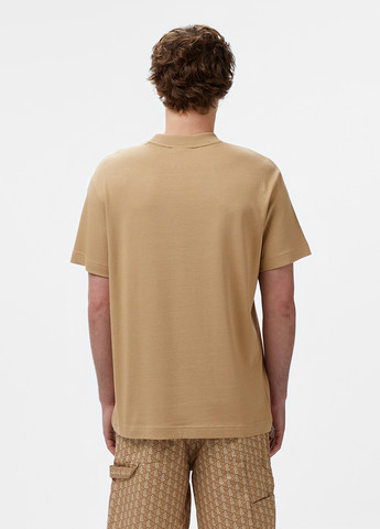 Бежевая футболка Lacoste