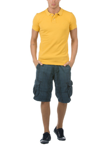 Желтая футболка-поло для мужчин Colin's однотонная
