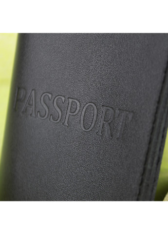 Подарочный мужской набор №56: обложка на паспорт + портмоне HC0042 (черный) HandyCover (242170166)