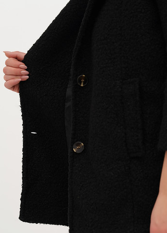 Черное Кэжуал полупальто однобортное Boohoo однотонное