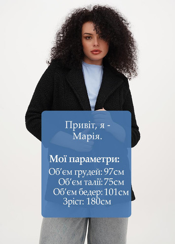 Черное Кэжуал полупальто однобортное Boohoo однотонное