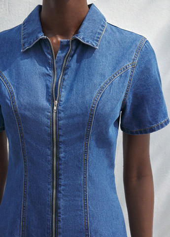 Синя джинсова сукня SHEIN варенка