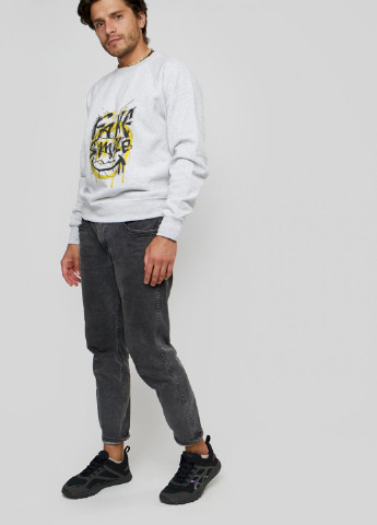 Серый свитшот мужской YAPPI рисунок (250563783)